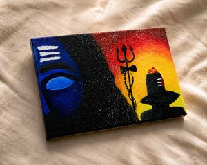 Lord Shiva Canvas Painting