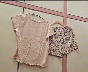 Butterfly Print Pajama Set