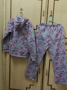 Graffiti Print Hoodie and Sweatpants Set