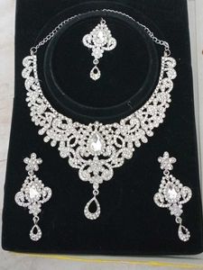 Exquisite Red &amp; Gold Necklace Set combo