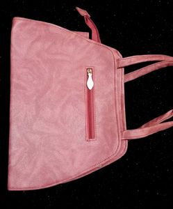 Stylish Rose Pink Colour Handbag 👜