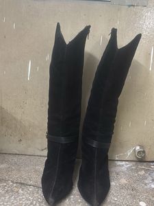 Black Knee-High Boots
