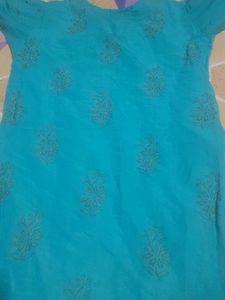 Beautiful Teal Blue Kurti