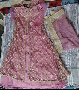 Beautiful Pink Embroidered gown