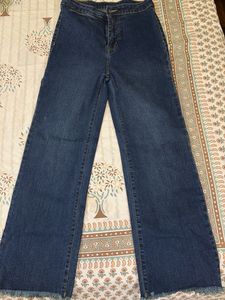 Women's Dark Wash Wide Leg Jeans