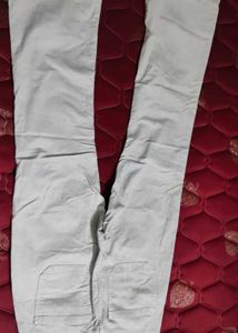 Cream Wide Leg Pants