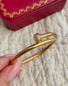 Sparkling Nail Bracelet or Cartier clou
