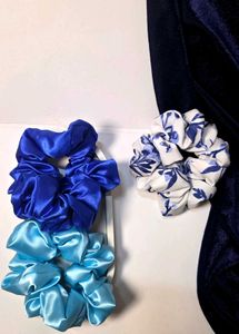 Satin Scrunchies Set