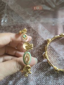 Gold Tone Bangles - Set of 2