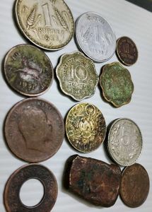 12 vintage circulated coins