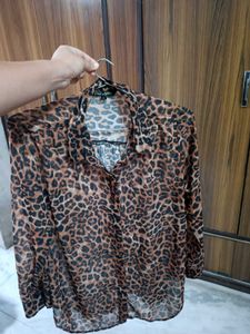 'Leopard Print Button-Down Shirt' 💫