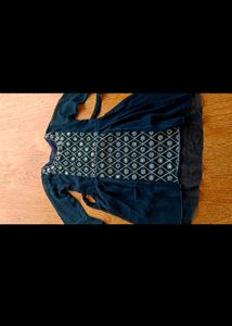 Girls' Navy Blue Dress Set