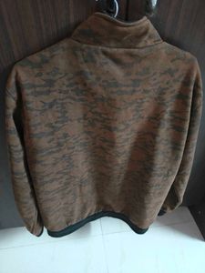 Brown Patterned Sweatshirt