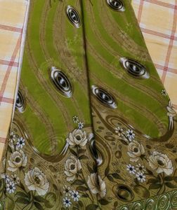 Beautiful Green Floral Saree