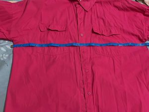 Vibrant Pink Cotton Oversized Shirt