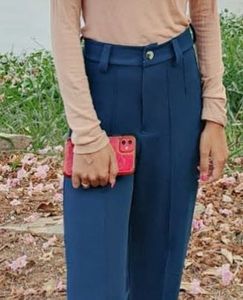 Royal Blue Wide Leg Trousers