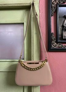 Chic Chain Accent Shoulder Bag