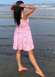Cute Pink Floral Sundress