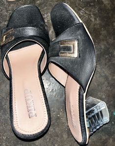 Chic Black Slip-On Sandals