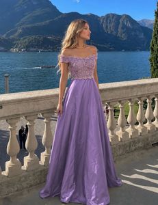 Lavender Lace Embroidered Gown