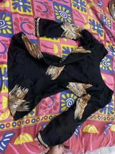 Elegant Black Kurta with Embellishments