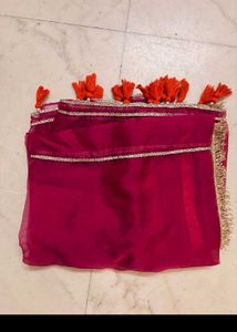 Bright Orange Sharara Set