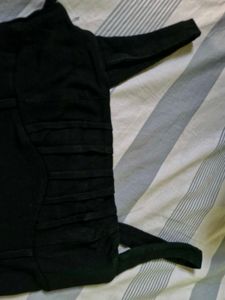 Chic Black Ruched Tank Top