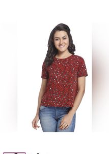 ONLY Casual Printed Women Red Top