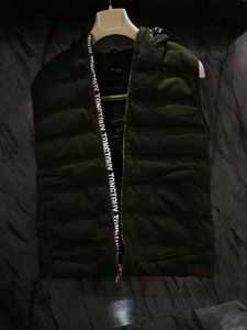 Sleeveless Padded Hooded Jacket