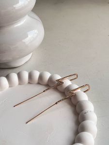 Sparkling Safety Pin Earrings