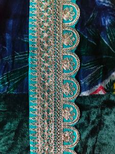 Embroidered Teal Lace