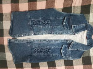 Denim Sleeveless Jacket
