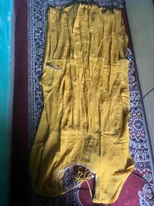Shimmering Mustard Sequin Georgette Suit Set