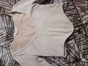 Trendy Ribbed Long Sleeve Top