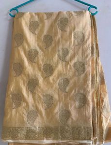 Elegant Beige Printed Saree