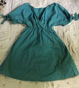 Teal Wrap Dress