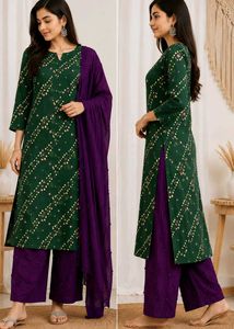 original bandhani cutton suit matiriyal 👗