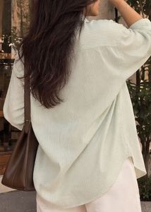ZARA Mint Green &amp; White Striped Shirt for Women’s