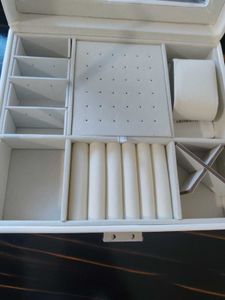 Jewelry Organizer Box with Mirror