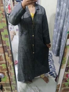 Elegant Grey Trench Coat