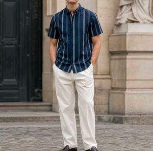 Men's Striped Short Sleeve Shirt😍💙