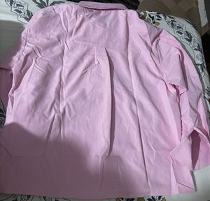 Pink Oversized Button-Up Shirt
