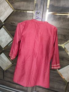 Beautiful Red Embroidered Kurta
