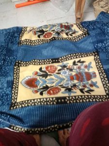 Cozy Blue &amp; Yellow Printed Bedding Set