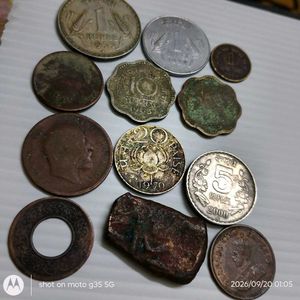 12 vintage circulated coins