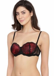 Clovia Padded Underwired Full Cup PrintedMultiway