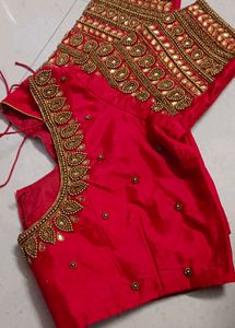 Stunning Bridal  Aari work Red  ♥️ Blouse