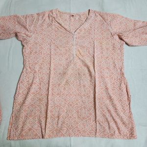 Peach Night Suit | XXL