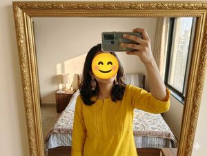 women's yellow kurti