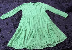 Aboof Women Light Pista Shade Dress